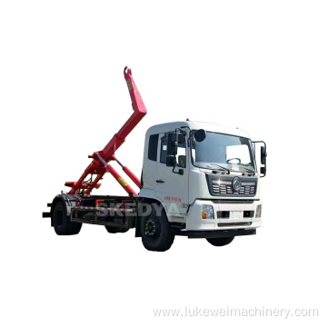 Multi-purpose hook arm garbage truck